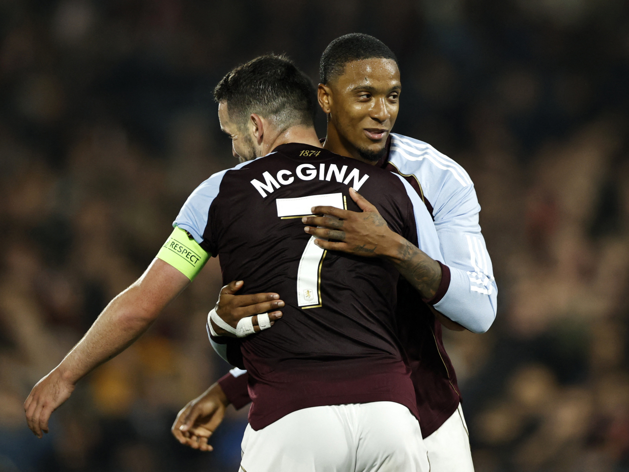 Villa captain John McGinn rounded out the 2-0 victory against Feyenoord late in the match. Photo: Reuters