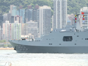 Crowds bid farewell as PLA vessels depart HK