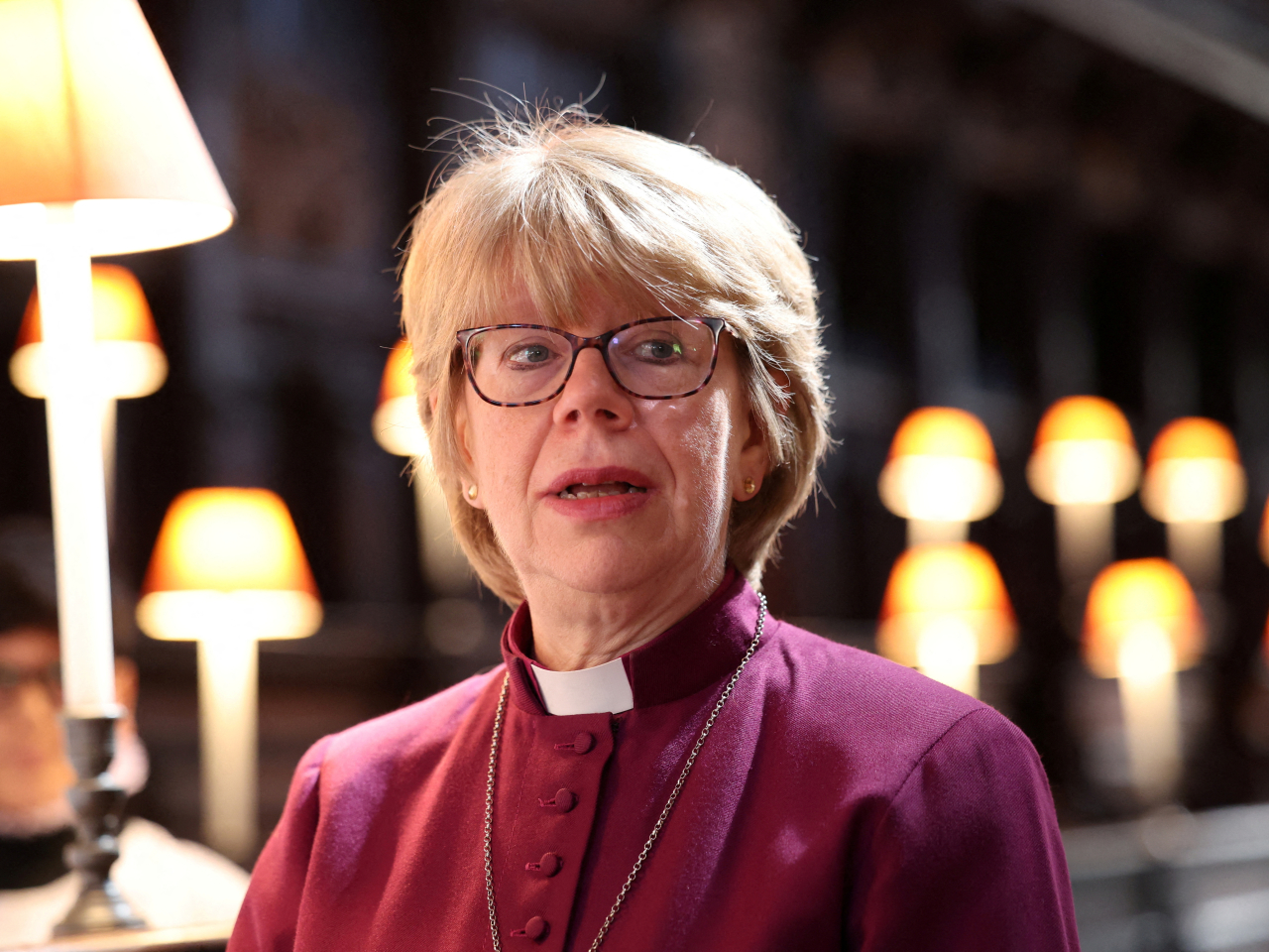 Sarah Mullally, the bishop of London, is the first woman, after 105 men, to lead the Church of England. File photo: Reuters