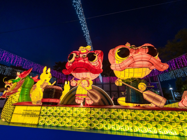 維園中秋綵燈會場內擺設多組綵燈。(康文署網站圖片)