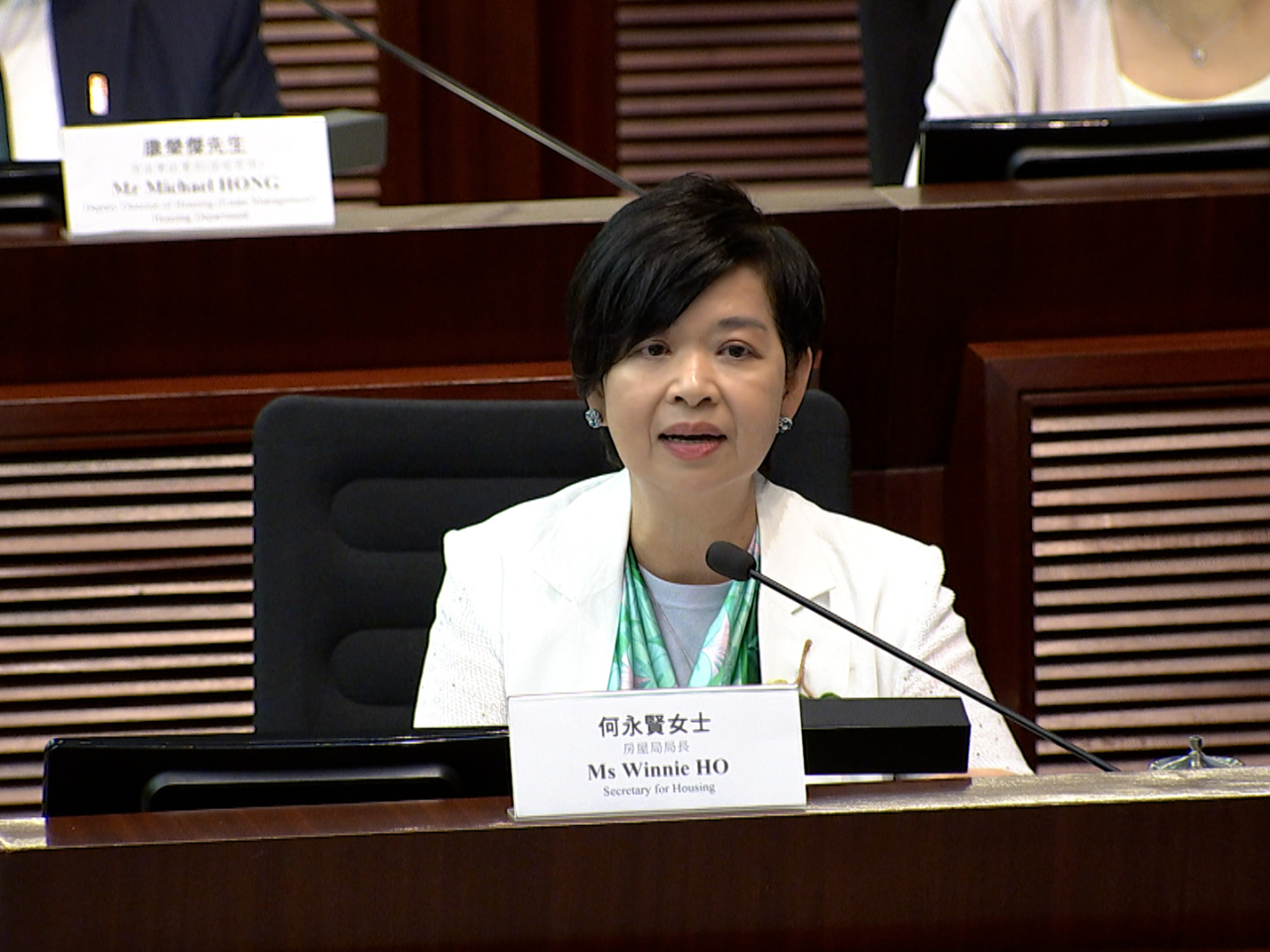 何永賢說現場安裝的監測很重要，建築署有制度，行之有效。
