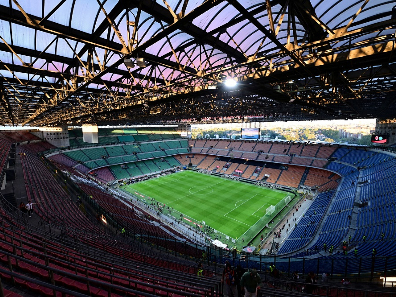Milan's San Siro stadium is being used as the venue for the opening ceremony of the Winter Olympics. Photo: Reuters