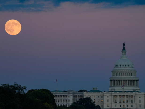 美國政府進入第二周停擺。(路透社)