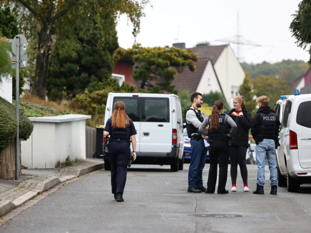 警員在案發後到場調查。（路透社）