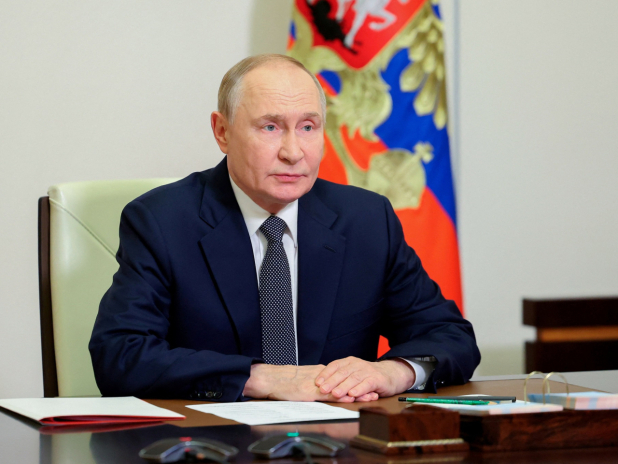 普京強調必須確保特別軍事行動設定的所有目標無條件實現。（路透社資料圖片）