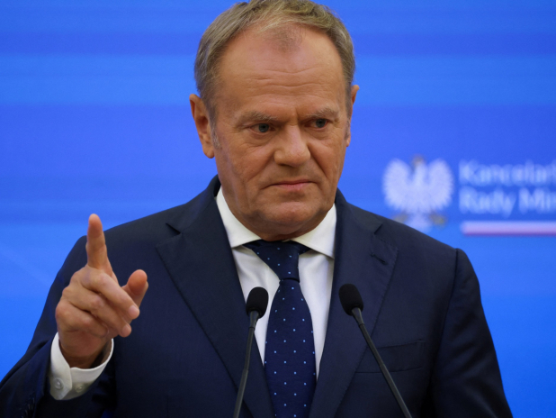 圖斯克說最終決定將由波蘭法院作出,但波蘭政府在事件上的立場沒有改變。(路透社)