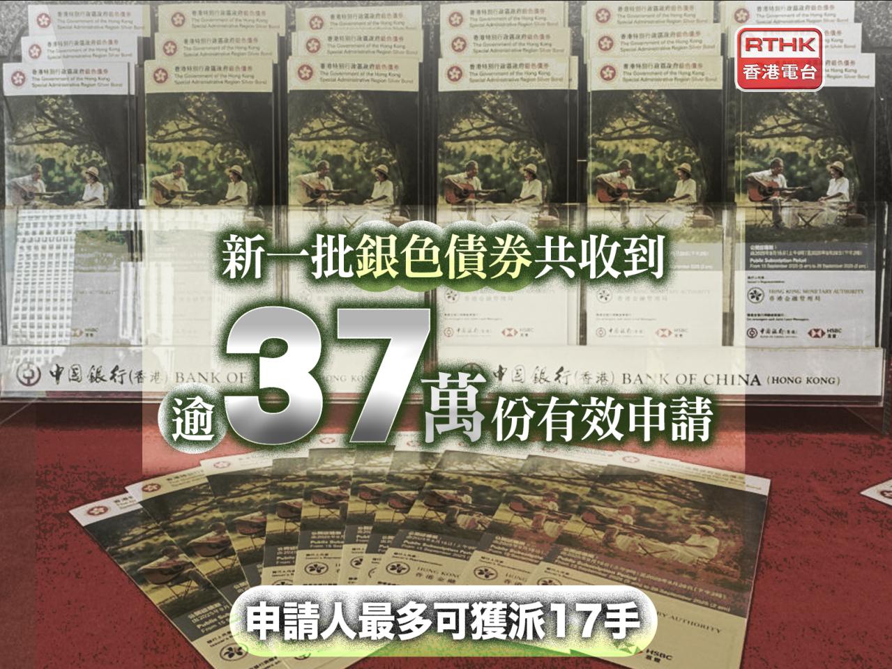 銀債申請人士最多獲派17手。