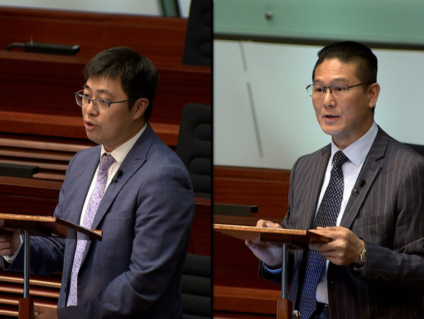 顏汶羽(左)認為租置計劃是惠民與理財兼備的政策;梁子穎(右)希望鼓勵企業開創新職位及聘用本地員工。