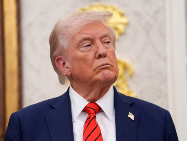 特朗普宣布，下月起對中國商品徵收額外100%關稅。（路透社資料圖片）