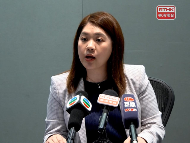 林素蔚宣布，不參選下屆立法會選舉。（港台圖片）