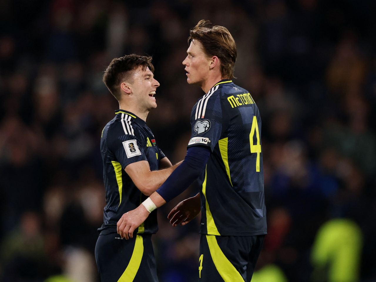 Scott McTominay scored Scotland's second goal in what was a tense finish against Belarus. Photo: Reuters