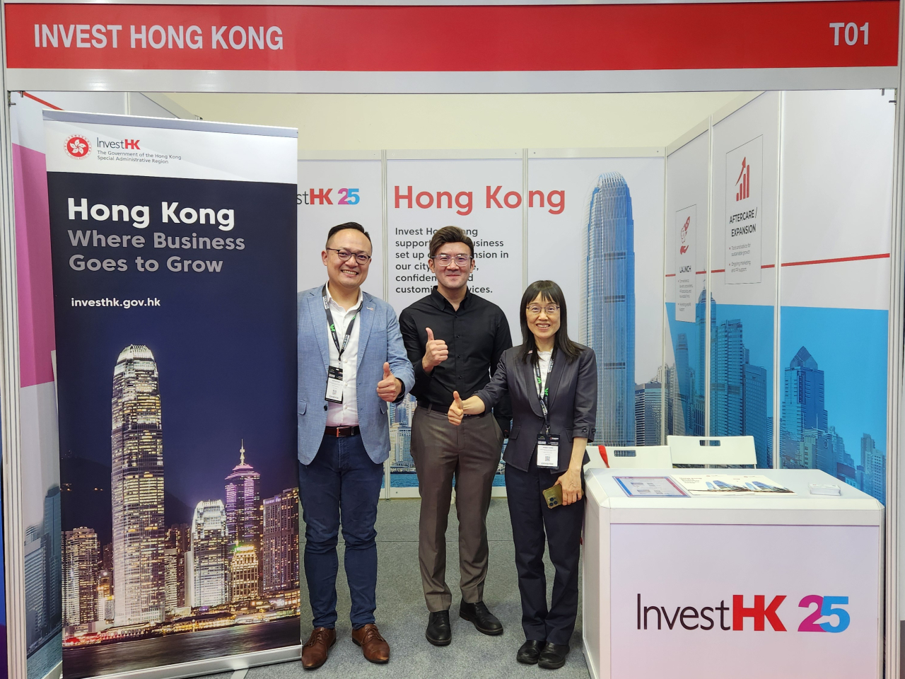InvestHK hosted a dedicated booth at Tech Week Singapore. Photo courtesy of Information Services Department