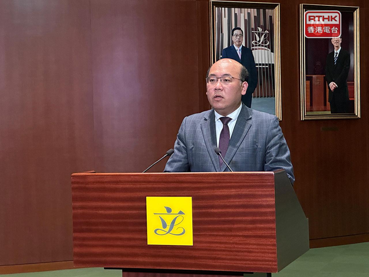 周文港宣布，將不參加下屆立法會選舉。（港台圖片）