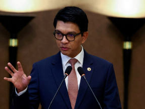 Radio France Internationale said Andry Rajoelina left Madagascar on a French military plane at the weekend, but French officials have refused to confirm or deny this. File photo: Reuters