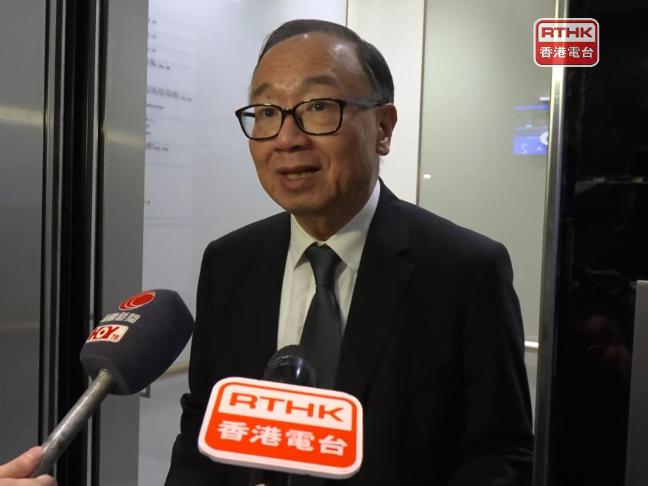 廖長江表示，絕對沒有受到壓力，今次是個人決定，符合個人意願。（鍾家銘攝）