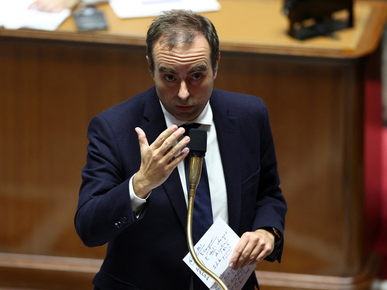Sebastien Lecornu made the move to bolster his cabinet's chances of survival and drag his country out of another political crisis. Photo: Reuters