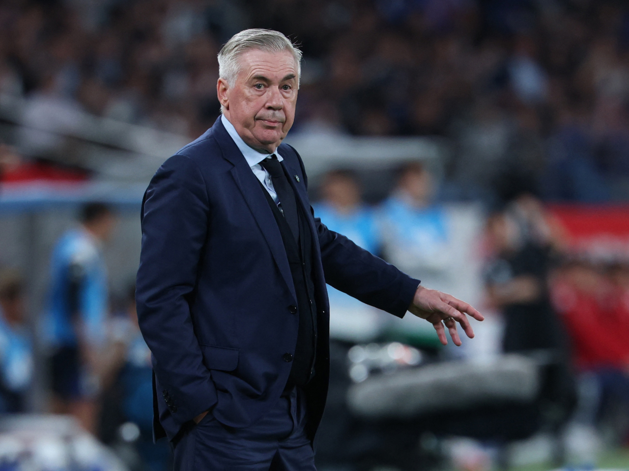 The result was Carlo Ancelotti's second defeat with Brazil since taking over in May. Photo: Reuters