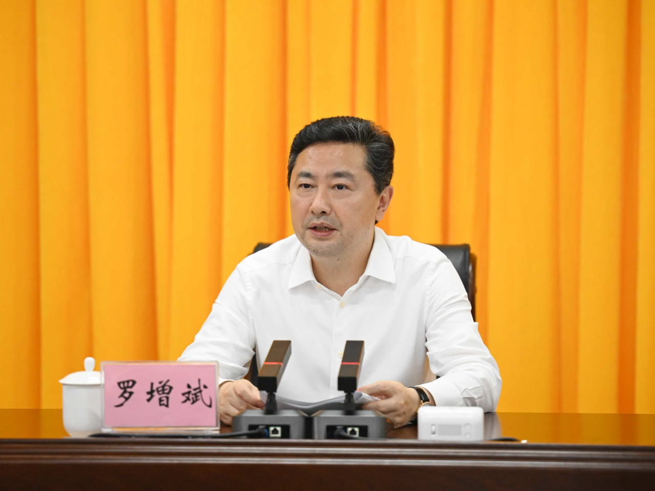 海南省委原常委、海口市委原書記羅增斌涉嫌受賄遭公訴。（資料圖片）
