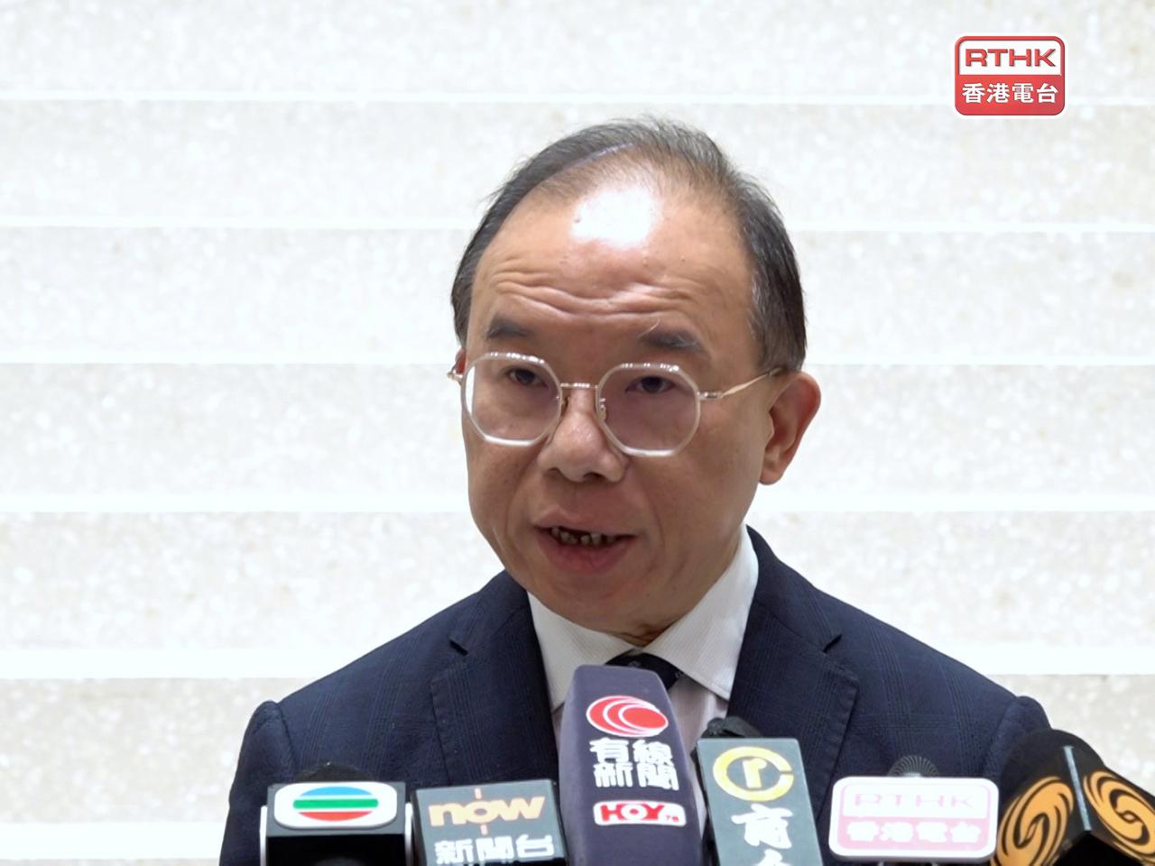曾國衞表示，立法會換屆選舉的籌備工作正進行得如火如荼。（港台圖片）