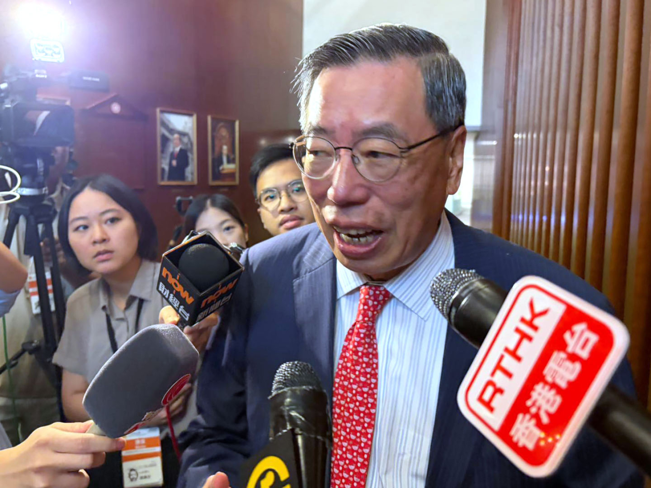 梁君彥表示，他的決定屬個人決定。（陳樂謙攝）