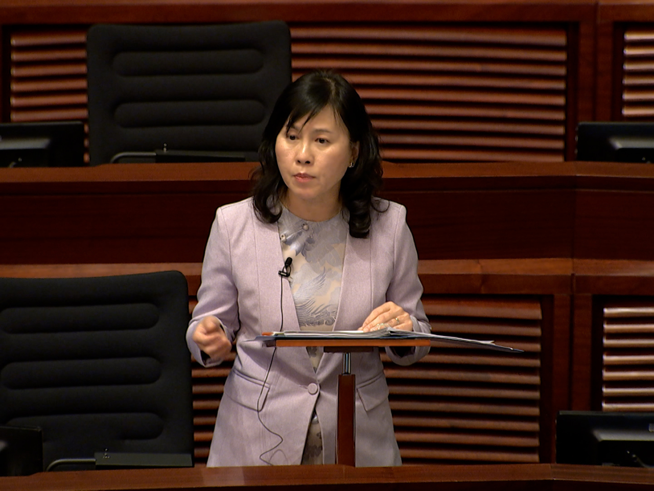 Transport chief Mable Chan says the plan is for ride-hailing platforms to begin operating in around a year's time.