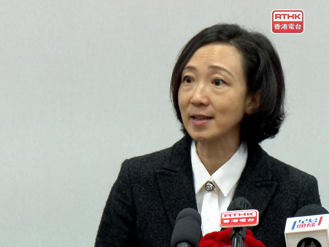 范婉雯表示，政府對「無牌人士」提供醫療服務的情況高度關注。（港台圖片）
