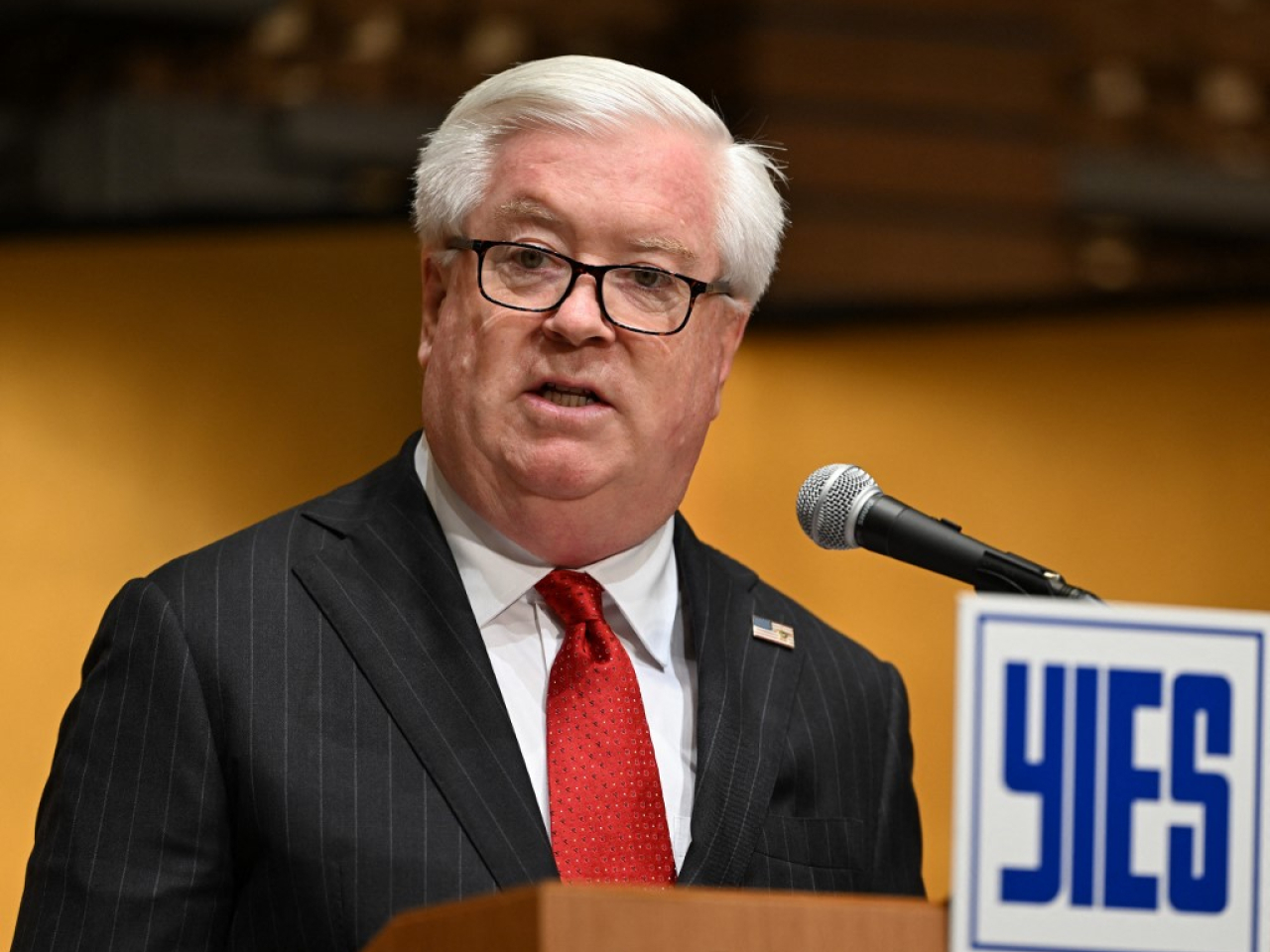 格拉斯說預計安全保障、防衛裝備開發及網路安全，都會是美日首腦會談議題。 （法新社）