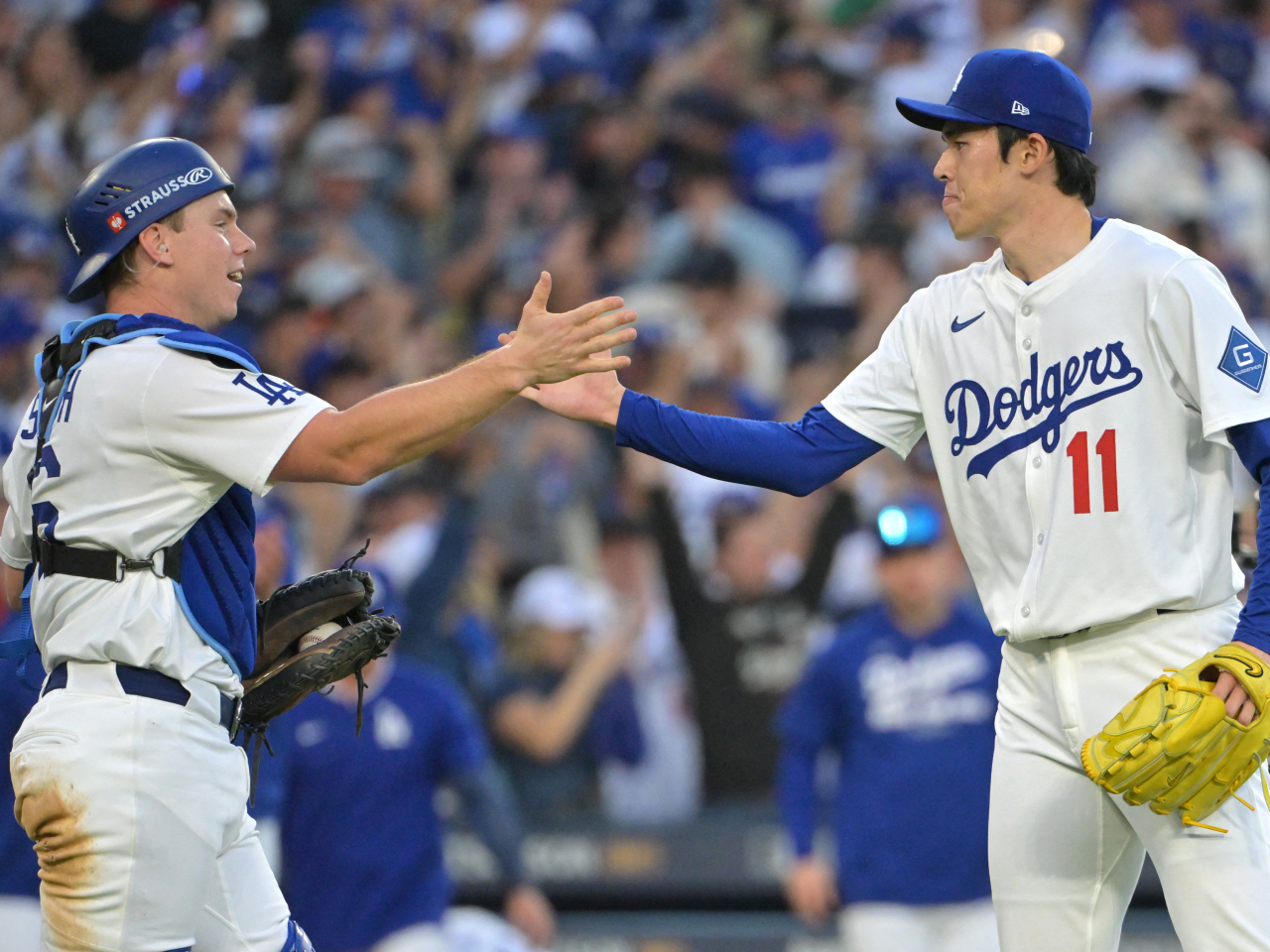 The Dodgers are within striking distance of securing their second straight World Series appearance. Photo: Reuters