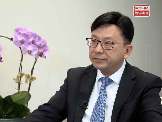 孫玉菡說,特區政府非常重視教育、科技、人才一體化的發展。(港台圖片)