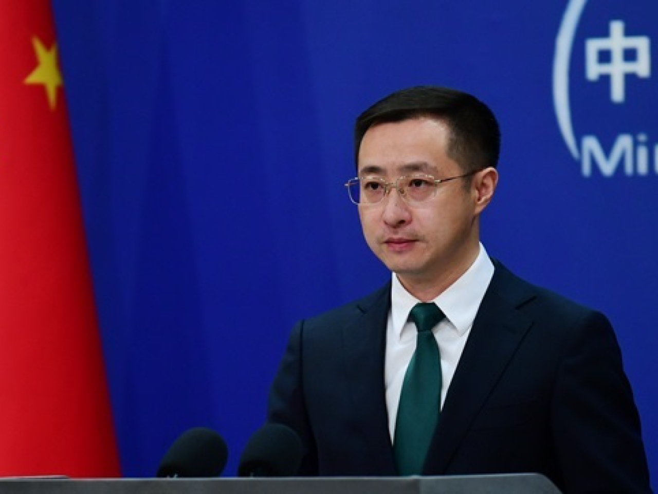 林劍表示，中方樂見俄美雙方保持接觸，改善彼此關係。（外交部網頁圖片）