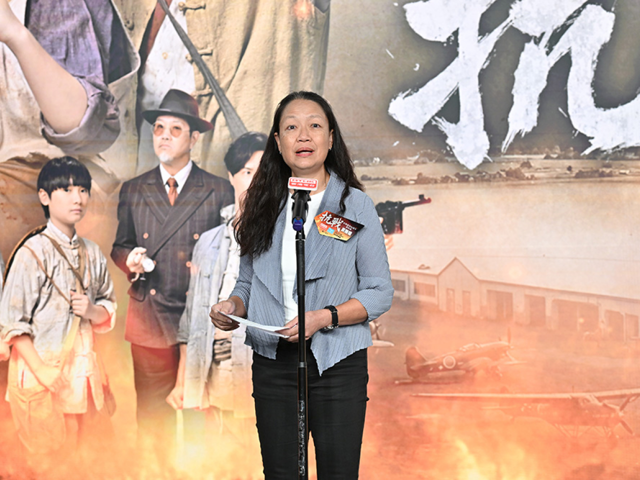 廖李可期說，希望讓國家歷史、愛國情懷，以更貼近潮流的方式傳承下去。（政府新聞處）