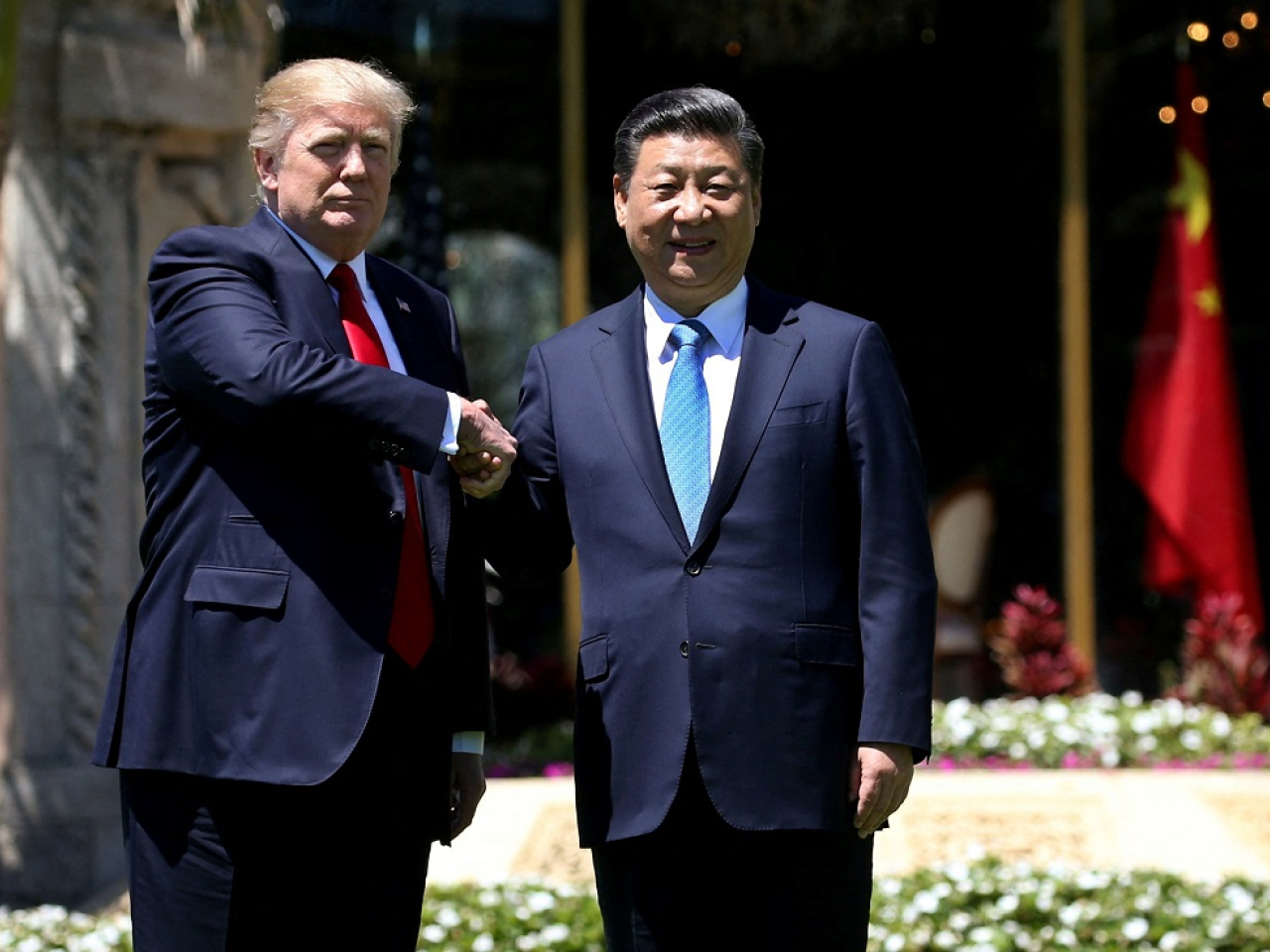 Presidents Xi Jinping and Donald Trump meet in Florida in April 2017. The two leaders are set to meet again in South Korea in two weeks. File photo: Reuters