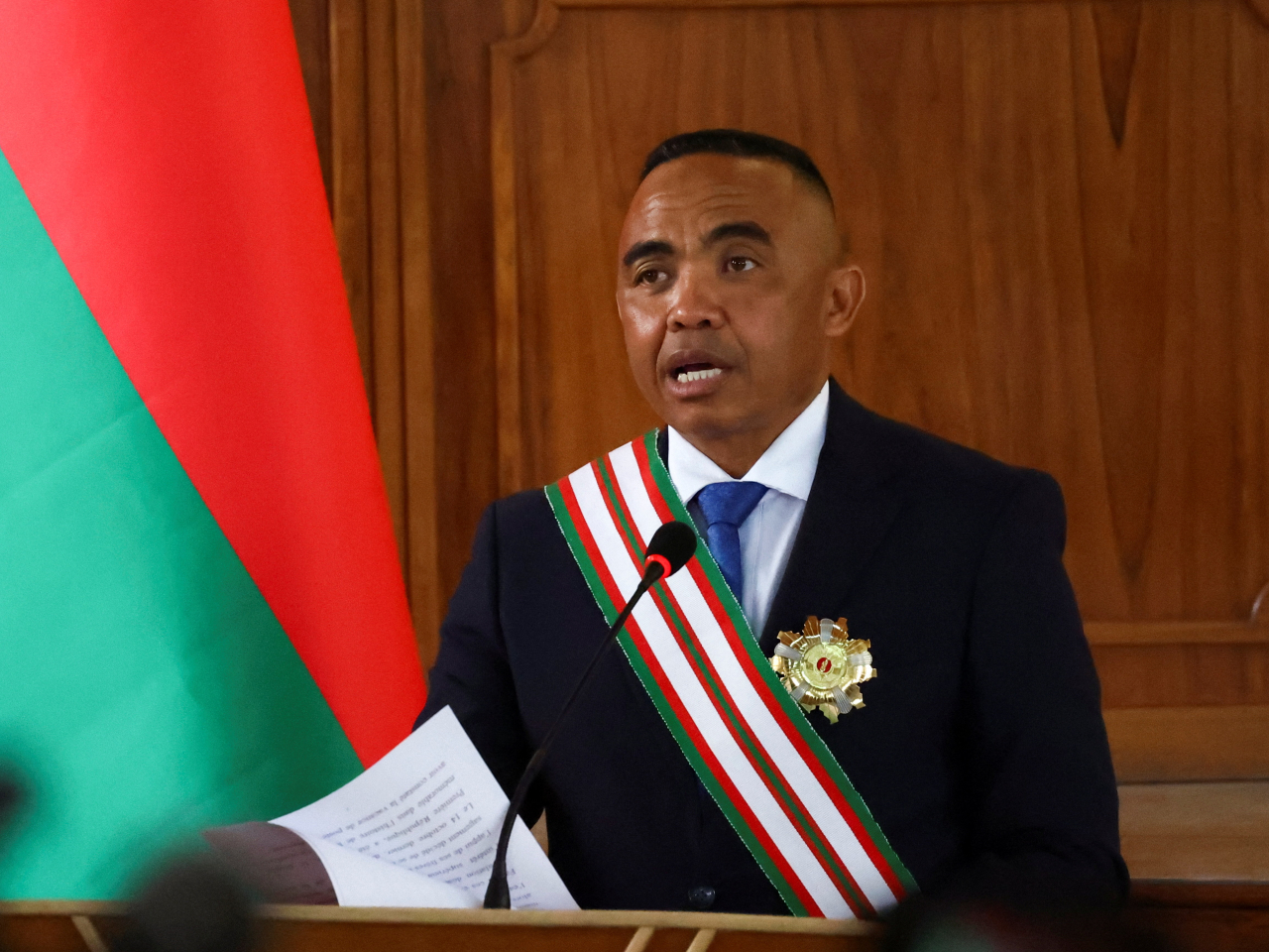 Colonel Michael Randrianirina is Madagascar's new president. Photo: Reuters
