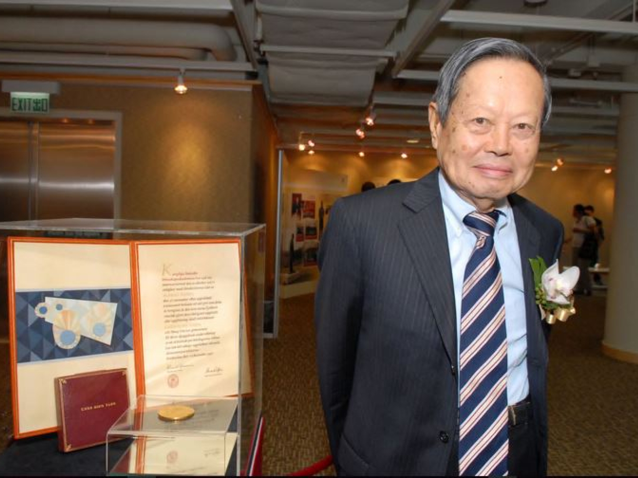 Nobel Physics laureate Yang Chenning passed away in Beijing on Saturday at the age of 103. Photo courtesy of Chinese University of Hong Kong
