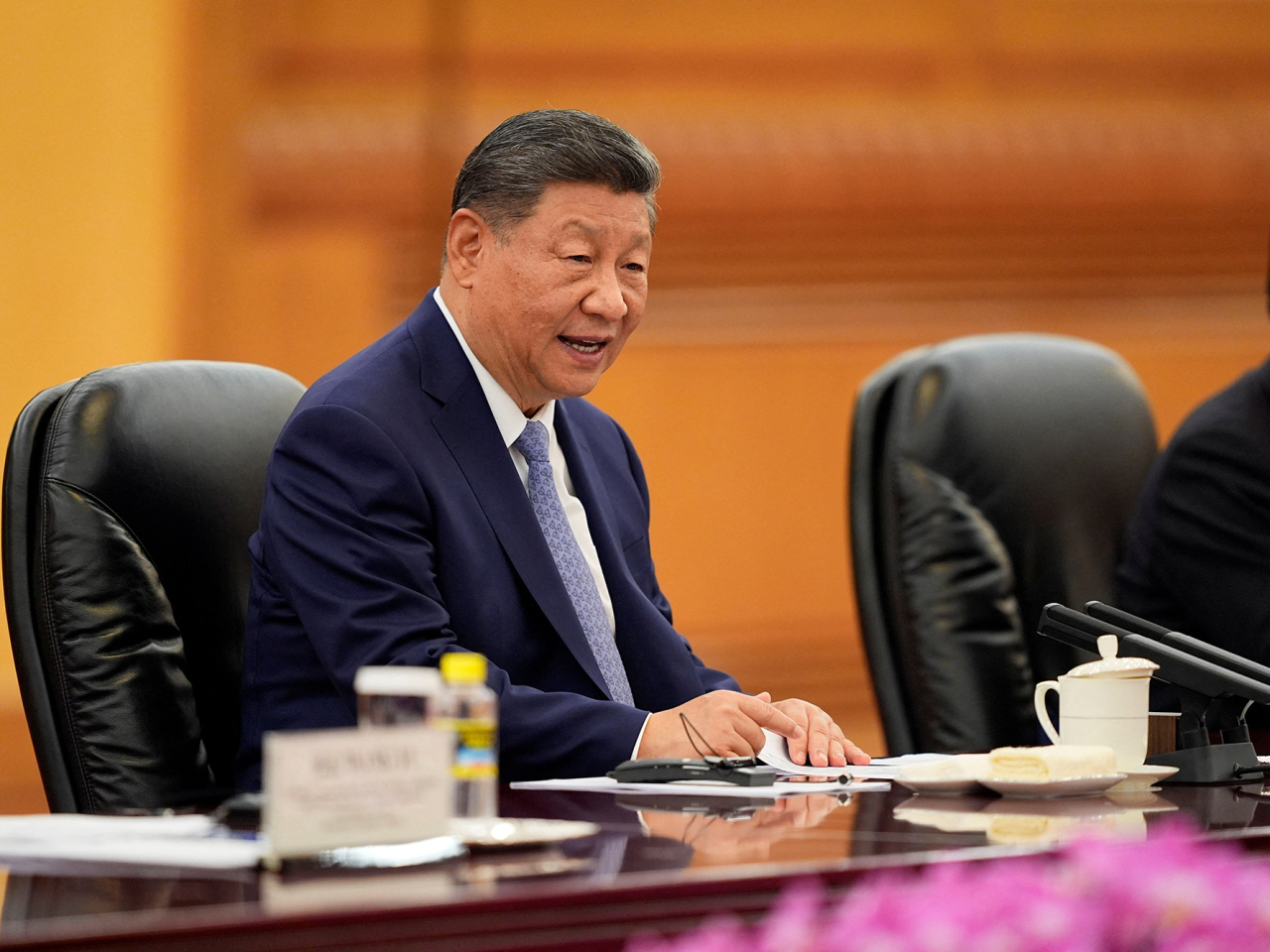 習近平說當前世界百年變局加速演進，中華民族偉大復興勢不可擋。（路透社資料圖片）
