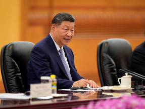 習近平說當前世界百年變局加速演進，中華民族偉大復興勢不可擋。（路透社資料圖片）