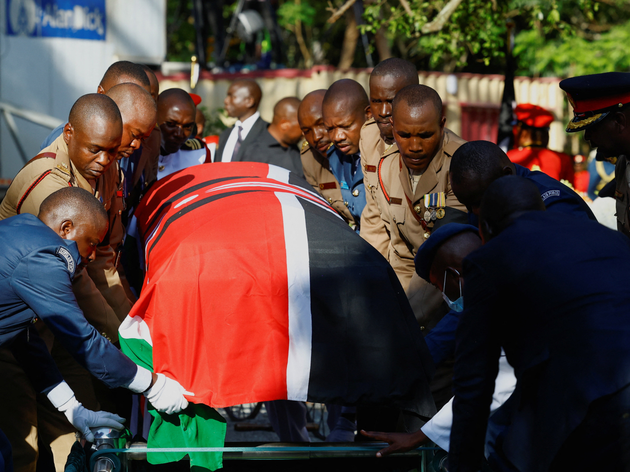 Odinga was the first person to be honoured with a state funeral without having served as president, according to Kenyan media. Photo: Reuters