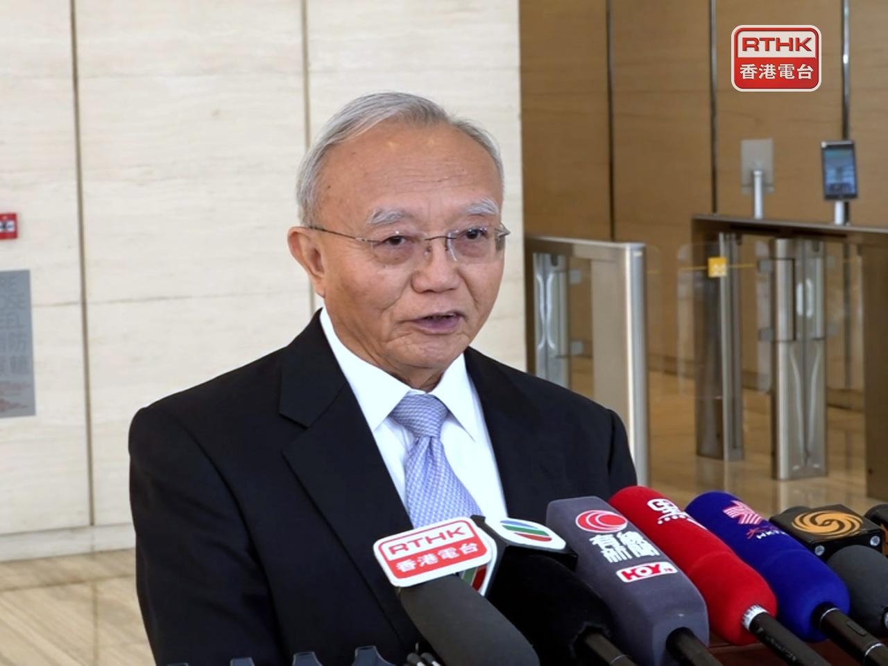 劉兆佳說，由十四五規劃開始，中央大力將香港發展納入國家發展框架之中，並通過各種各樣政策措施，主動推動本港發展。（港台圖片）
