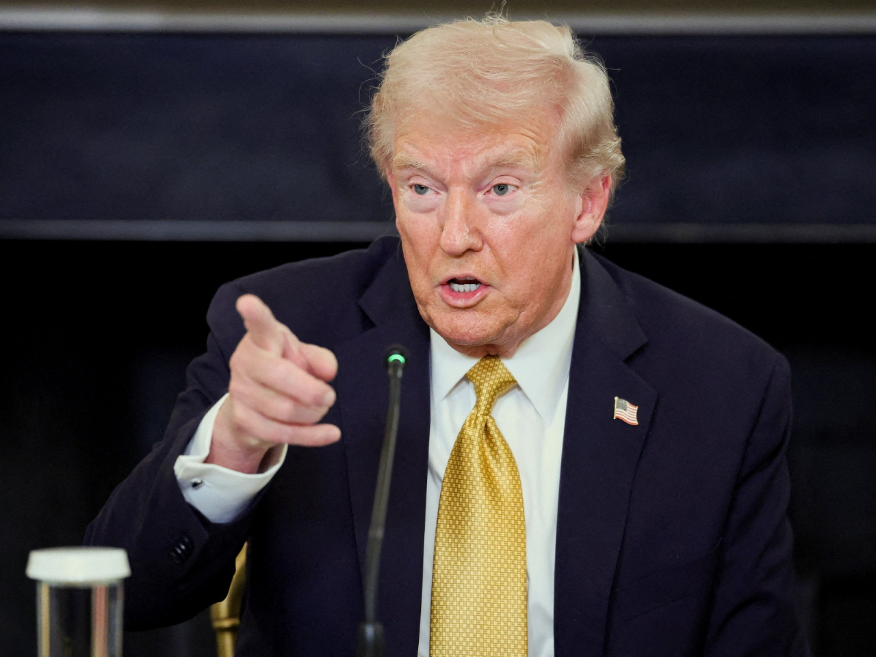 "I think we're just going to kill people that are bringing drugs into our country. OK? We're going to kill them," Donald Trump told reporters at the White House. Photo: Reuters