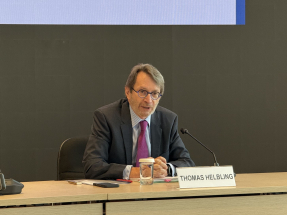 Thomas Helbling表示，不會預測中美元首會談結果，但期望找到新的解決方案。（趙嘉駿攝）