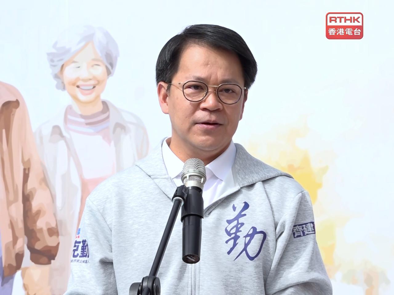 陳克勤說，今日的議會已無政治內耗，而是需要搞好經濟民生。（林紹鋒攝）