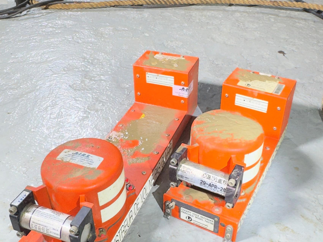 The "black boxes" of the crashed Emirates aircraft in Hong Kong were recovered. Photo: Transport and Logistics Bureau