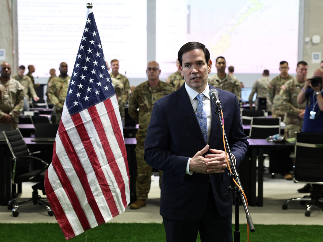 US Secretary of State Marco Rubio is in Israel to secure the ceasefire with Hamas. Photo: Reuters