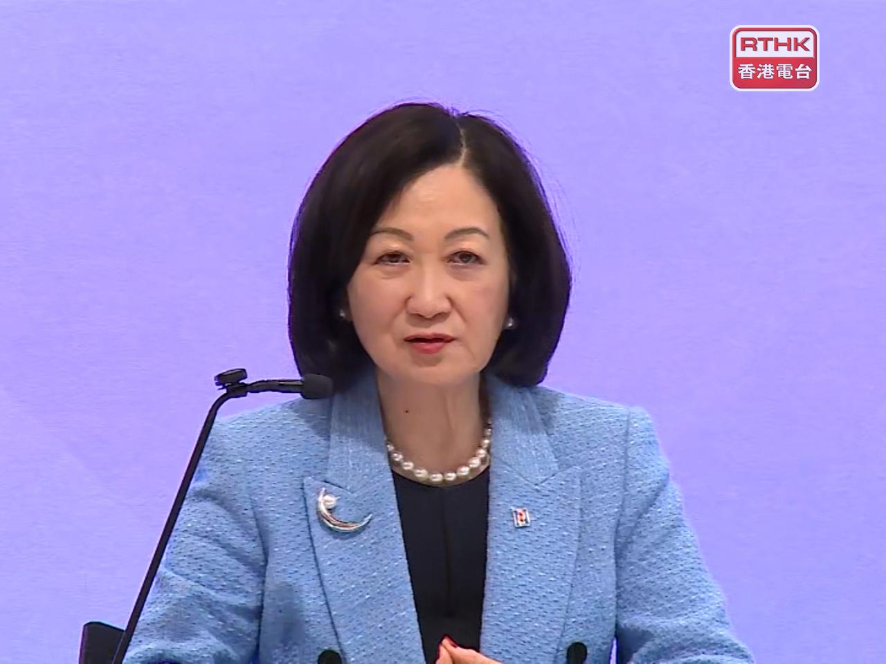葉劉淑儀稱不參選與年齡無關。( 張連登攝)
