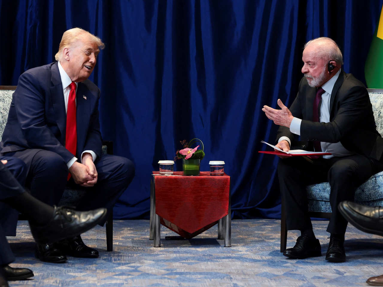 Presidents Donald Trump and Luiz Inacio Lula da Silva meet on the sidelines of the Asean summit in Malaysia. Photo: Reuters