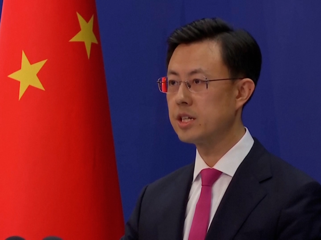 郭嘉昆表示中方注意到相關報道,如果美方提出,中方願意從人道主義的角度出發,向美方提供必要的協助。(路透社資料圖片)