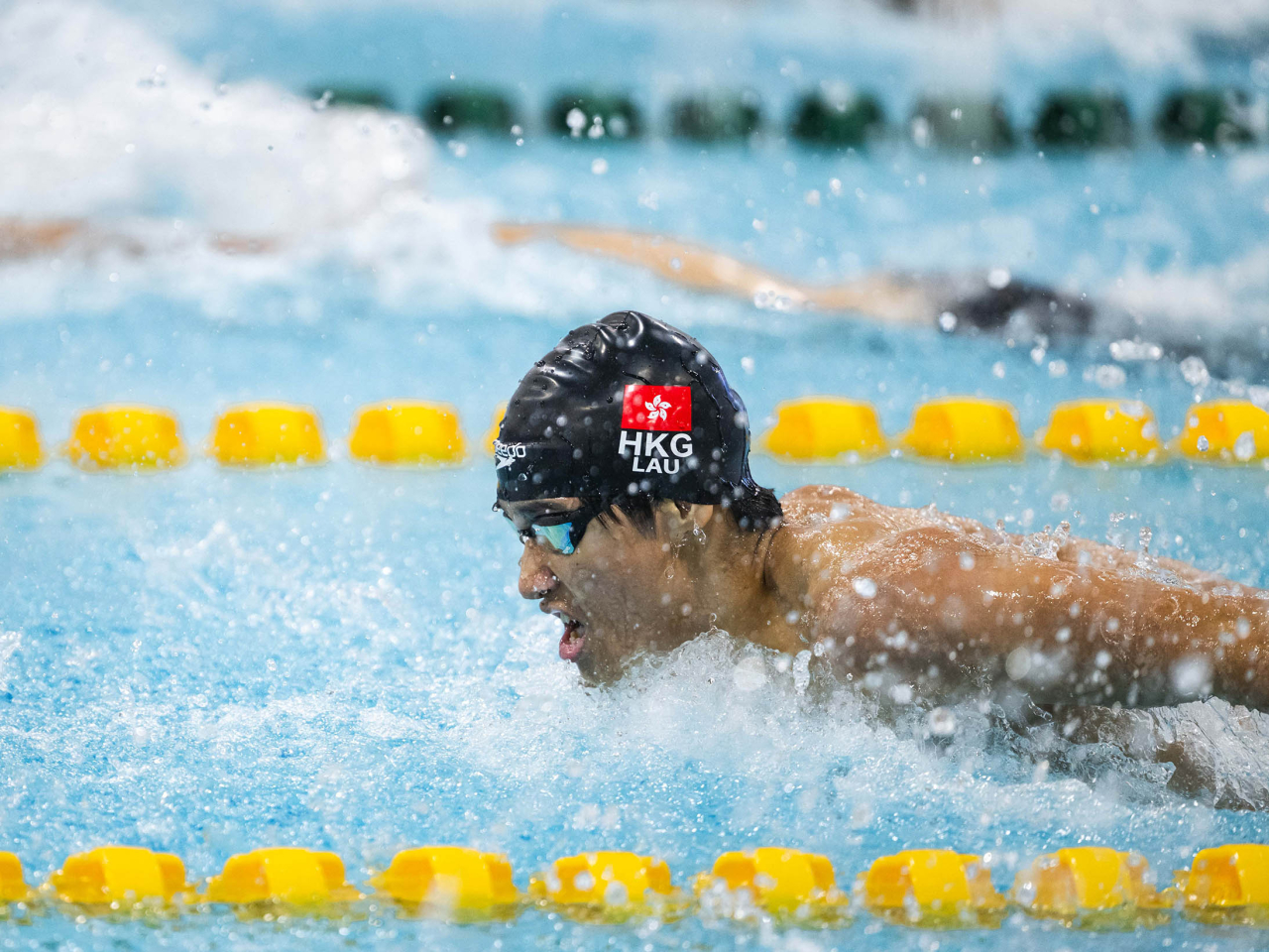 劉建希在男子100米蝶泳奪得銅牌。（港協暨奧委會提供）