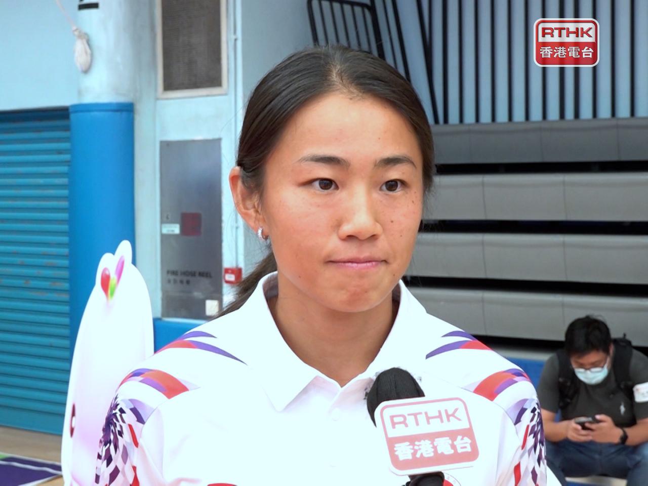 呂麗瑤表示，全運會競爭程度媲美不少亞洲賽事，希望能超越上屆成績。（施華駿攝）