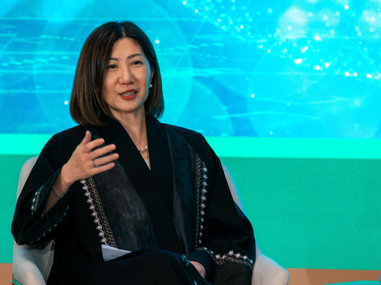 陳翊庭表示，現時交易所之間要爭奪的是投資者的注意力及資本，但過度競爭並非好事，因為會導致流動性過度分割。（大會提供）