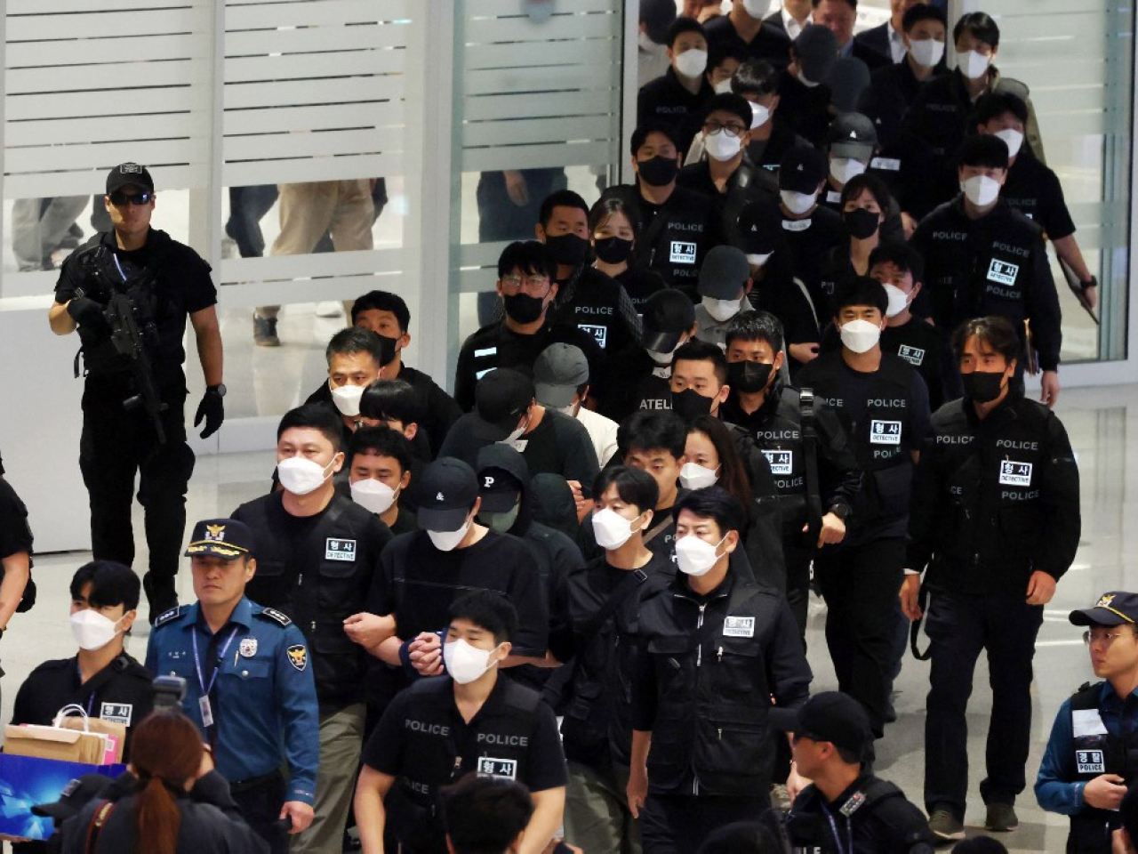 南韓與柬埔寨因網賭電詐集團犯罪關係變差。(法新社資料圖片)